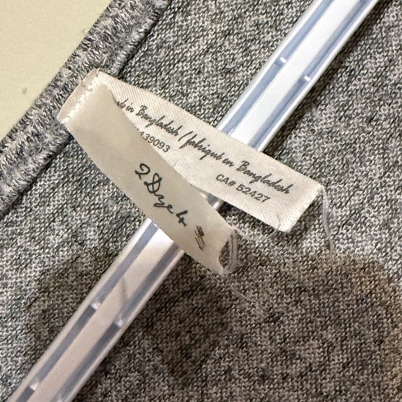 Gray Women's Top with Lace-Up Detail - Picture 3 of 4